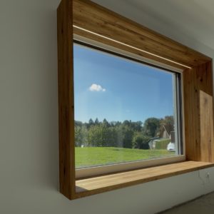 Sitzfenster aus Eiche Massiv